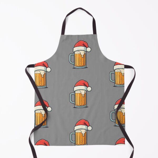 Artikelvorschau, Minimalistische Weihnachtsmann-Bierkrug-Illustration | Lustiger Weihnachts-Cartoon-Vektor im flachen Umrissstil entworfen und verkauft von PixelVibe782.