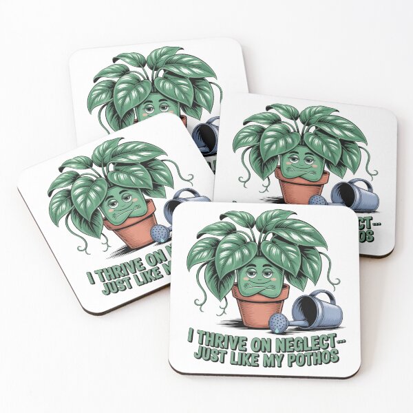 Item preview, I Thrive on Neglect Funny Pothos Plant T-Shirt | Humor for Plant Parents designed and sold by 123artistickay.