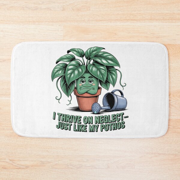 Item preview, I Thrive on Neglect Funny Pothos Plant T-Shirt | Humor for Plant Parents designed and sold by 123artistickay.