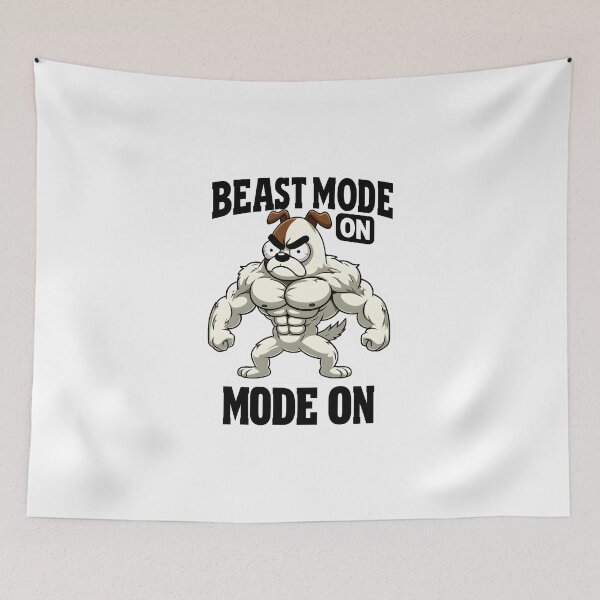 Item preview, Beast Mode On Muscle Dog designed and sold by dreampik.