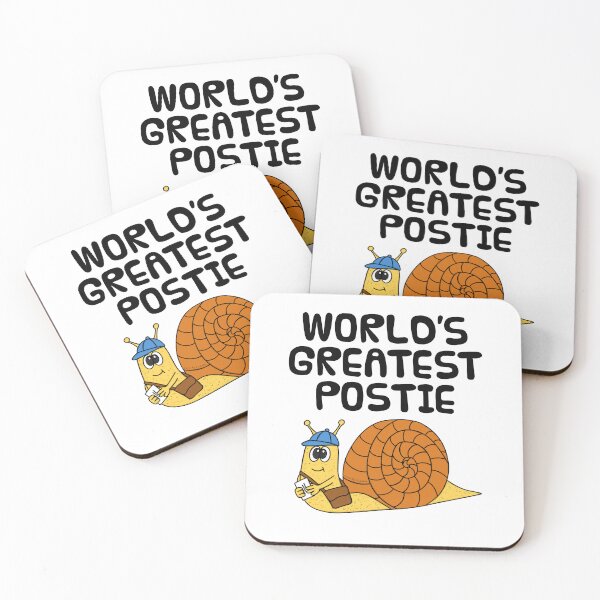 Item preview, World's Greatest Postie, Mail Man Postal Worker Snail Funny designed and sold by doodlerob.