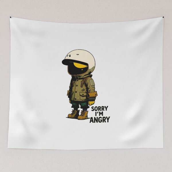 Item preview, Sorry I’m Angry Cute Soldier designed and sold by dreampik.