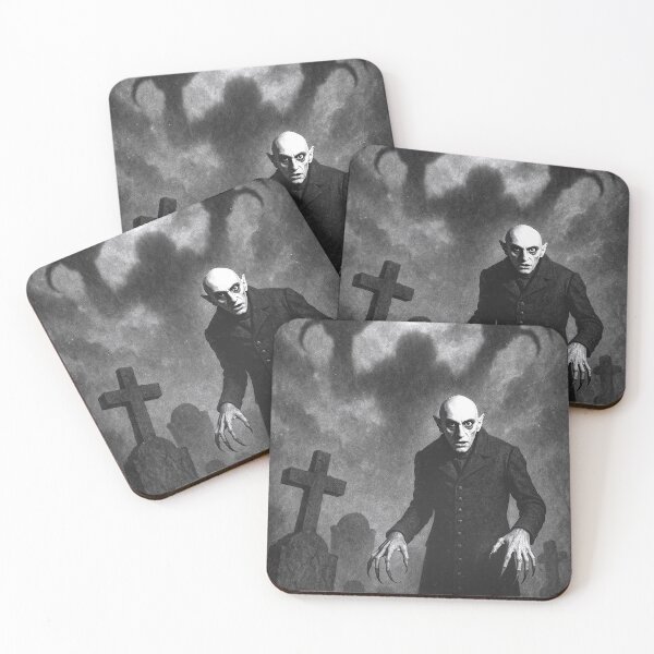 Item preview, Nosferatu Shadow – Vintage Silver Screen Vampire Print designed and sold by Absurd Cult Co..