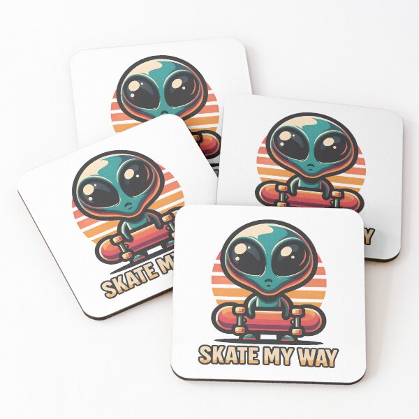 Item preview, Skate My Way Cool Alien designed and sold by dreampik.