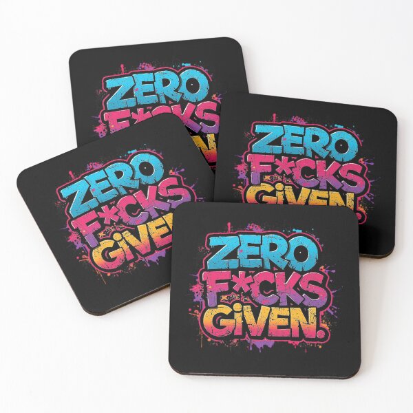Item preview, Zero F*cks Given | Sarcastic Humor Design by Too Real Co designed and sold by TooRealCo.