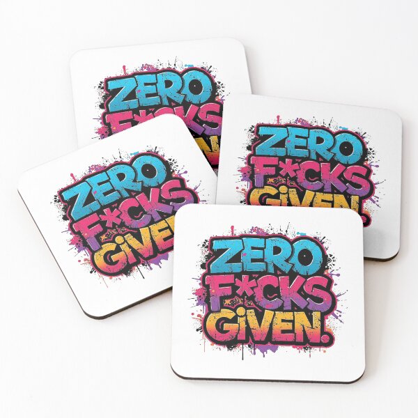 Item preview, Zero F*cks Given | Sarcastic Humor Design by Too Real Co designed and sold by TooRealCo.