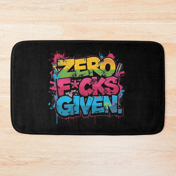 Item preview, Zero F*cks Given | Sarcastic Humor Design by Too Real Co designed and sold by TooRealCo.
