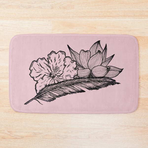 Item preview, Flowers and feather designed and sold by Half Mess.