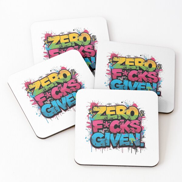 Item preview, Zero F*cks Given | Sarcastic Humor Design by Too Real Co designed and sold by TooRealCo.