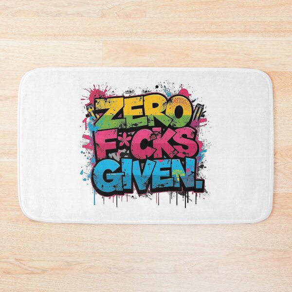 Item preview, Zero F*cks Given | Sarcastic Humor Design by Too Real Co designed and sold by TooRealCo.