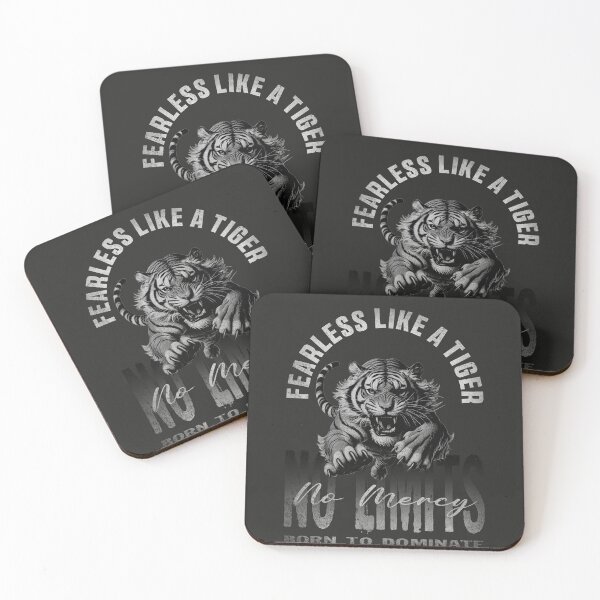 Item preview, Fearless Like a Tiger – No Limits Motivational designed and sold by HB Shirts.