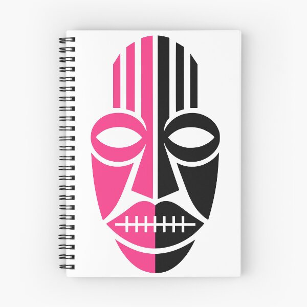 Item preview, Pink Black Duality Tribal Mask designed and sold by VISAFRICA.