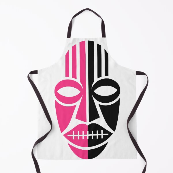 Item preview, Pink Black Duality Tribal Mask designed and sold by VISAFRICA.