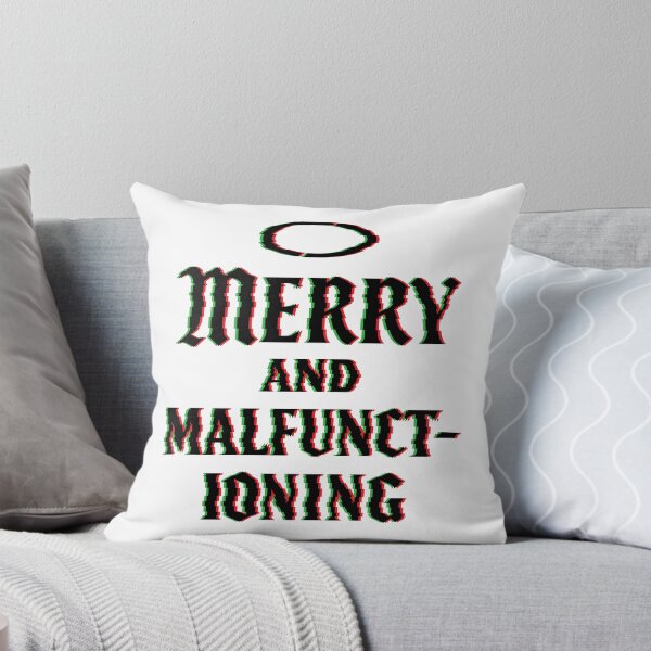 Item preview, Merry and Malfunctioning – Gothic Holiday Glitch Christmas Design designed and sold by Weasel Graphix.