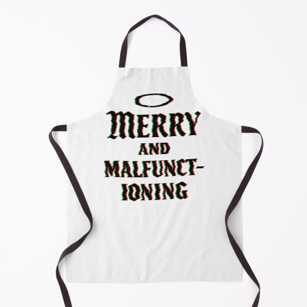 Item preview, Merry and Malfunctioning – Gothic Holiday Glitch Christmas Design designed and sold by Weasel Graphix.
