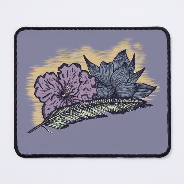Item preview, Flowers and feather designed and sold by Half Mess.