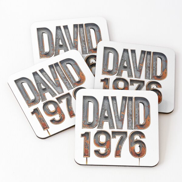 Artikelvorschau, David 1976 – Rusty Vintage Edition entworfen und verkauft von AlexLineArt.