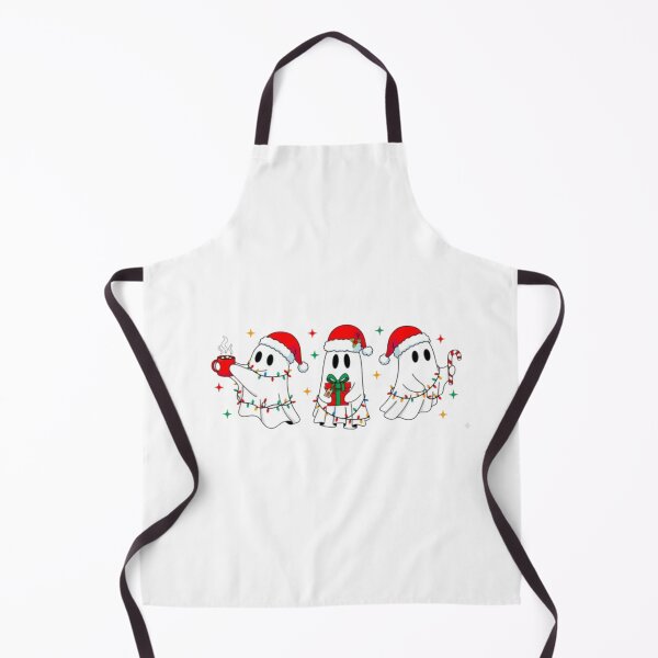 Item preview, Christmas Ghosts with Santa Hats and Holiday Cheer designed and sold by ChuckleSpace.