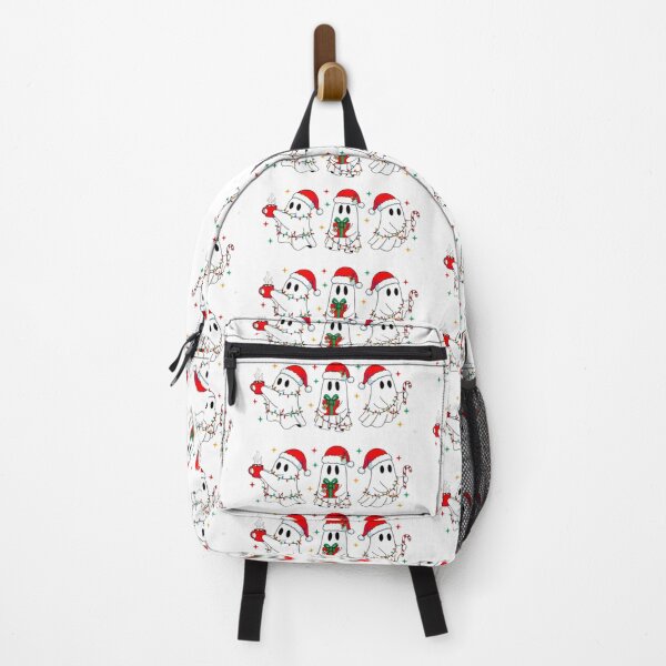 Item preview, Christmas Ghosts with Santa Hats and Holiday Cheer designed and sold by ChuckleSpace.