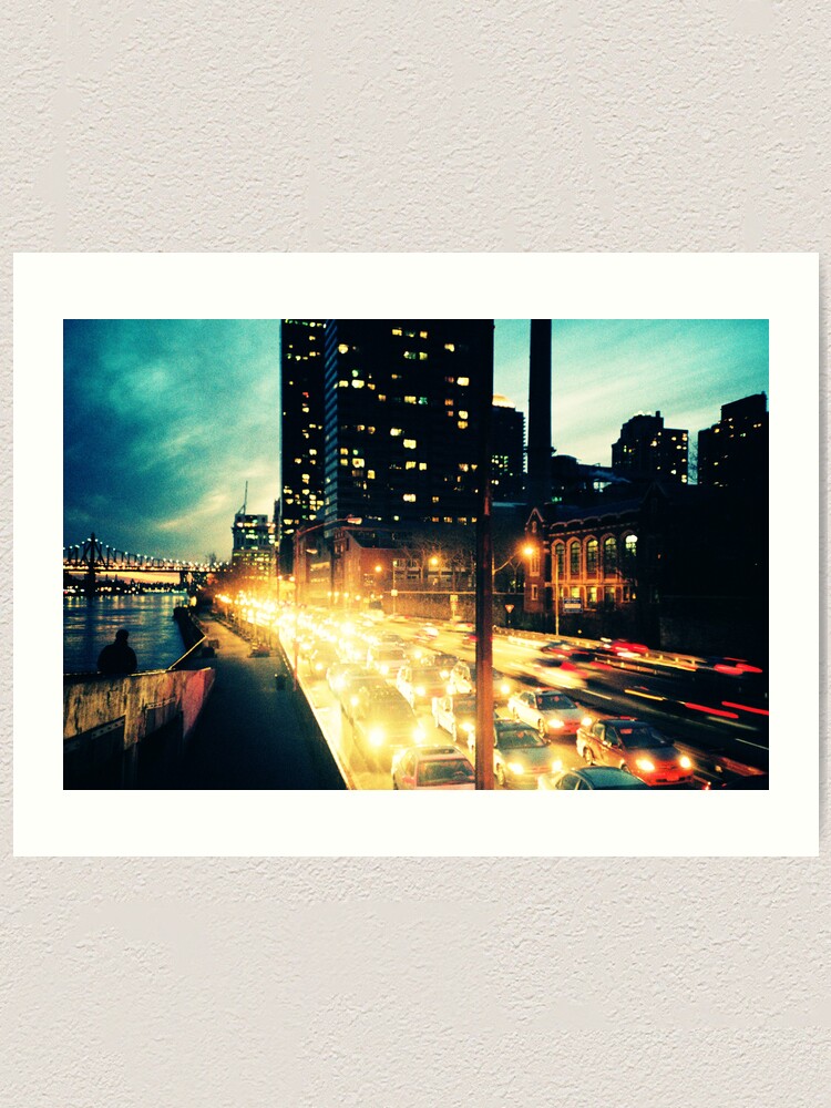 Alternate view of Manhattan Freeway Art Print