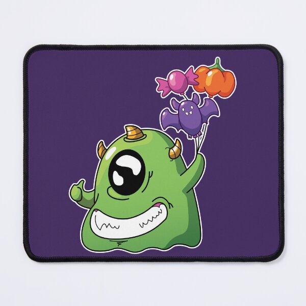 Item preview, Spooky Slime Monster with Balloons - Halloween Edition designed and sold by Groslat Art Experiments.