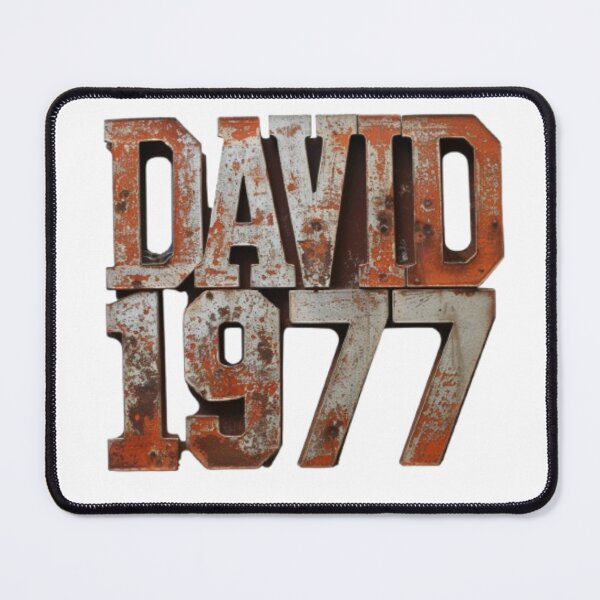 Item preview, David 1977 – Rusty Vintage Edition designed and sold by AlexLineArt.