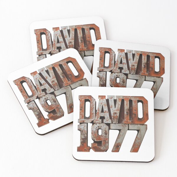 Item preview, David 1977 – Rusty Vintage Edition designed and sold by AlexLineArt.