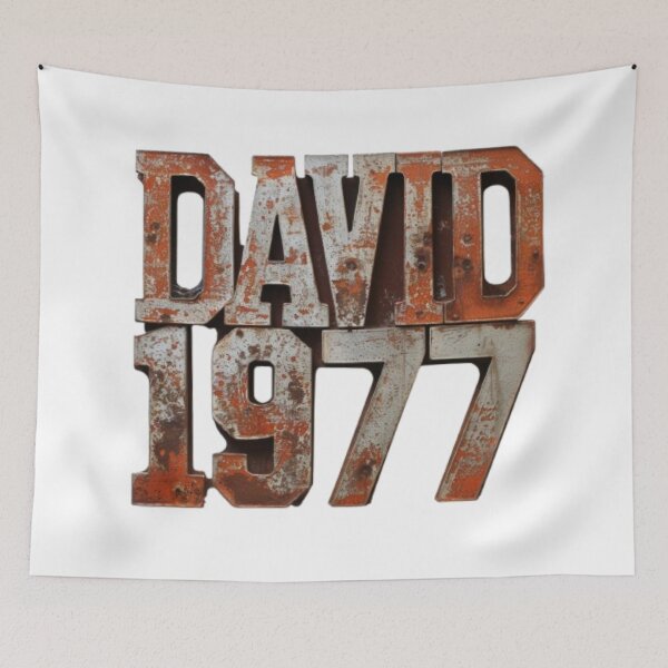 Item preview, David 1977 – Rusty Vintage Edition designed and sold by AlexLineArt.