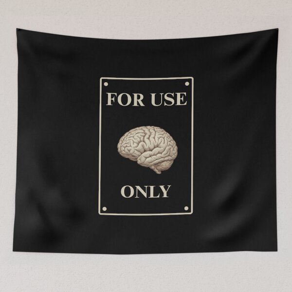 Item preview, For Use Only – Funny Brain Awareness Vintage Sign designed and sold by Musabinho.