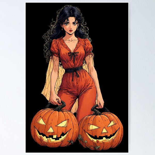 Aperçu de l'œuvre Fille animée d'Halloween créée et vendue par MachineToons.