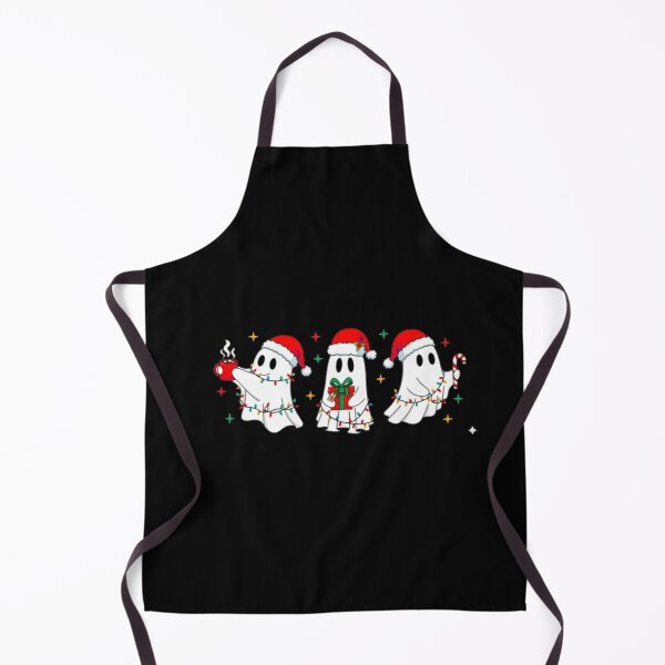 Item preview, Christmas Ghosts with Santa Hats and Holiday Cheer designed and sold by ChuckleSpace.