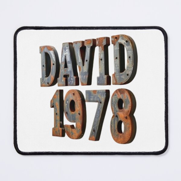 Item preview, David 1978 – Rusty Vintage Edition designed and sold by AlexLineArt.
