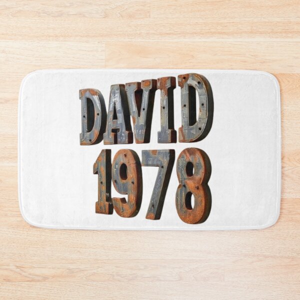Item preview, David 1978 – Rusty Vintage Edition designed and sold by AlexLineArt.