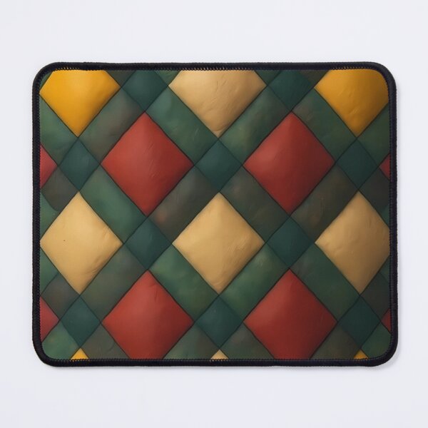 Item preview, Colorful Argyle Pattern – Red, Yellow, and Green Diamond Texture designed and sold by aminz4.