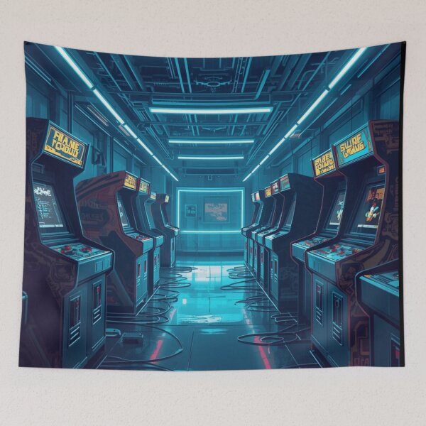 Item preview, Gamer, Futuristic arcade room designed and sold by the-sunset.