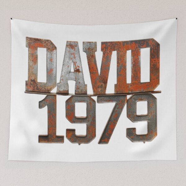 Item preview, David 1979 – Rusty Vintage Edition designed and sold by AlexLineArt.