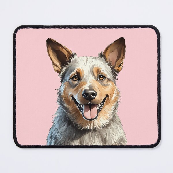 Item preview, Australian Cattle Dog Blue Heeler Puppy Watercolor (pink) designed and sold by Magnolia Valley Art.