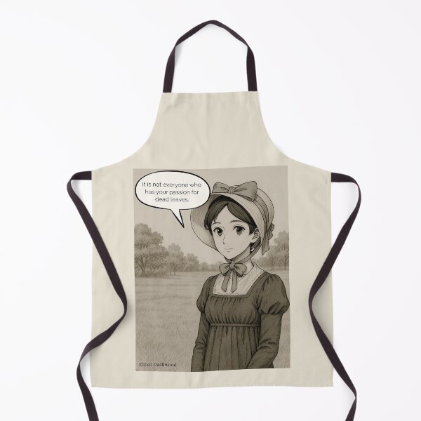 Item preview, Elinor Dashwood Quote – “Passion for Dead Leaves” | Regency Manga Art Print designed and sold by StoryWovenCo.