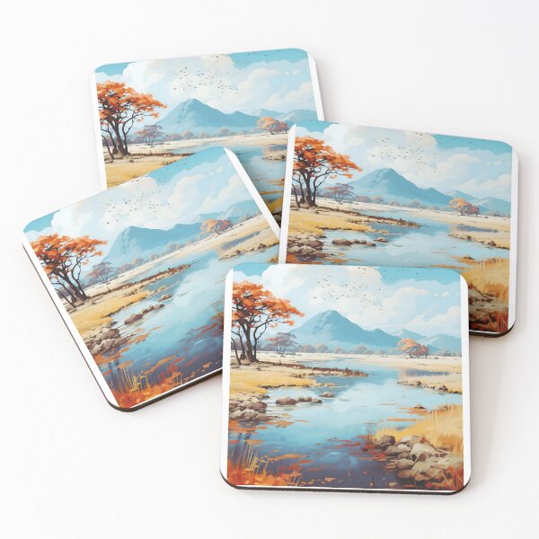 Item preview, Mana Pools Zimbabwe African Safari Vintage Poster designed and sold by LaFabricaArt.