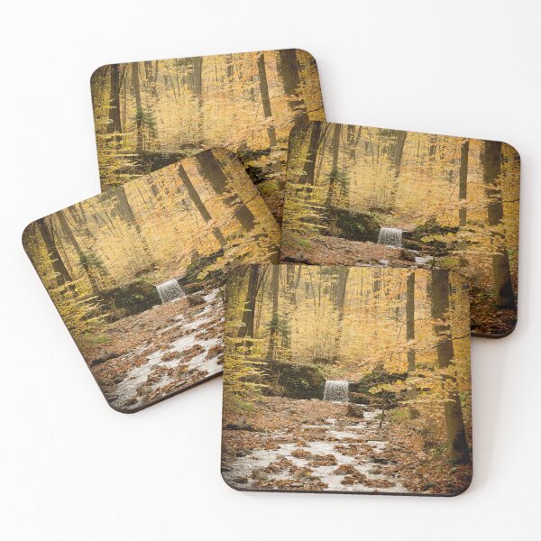 Item preview, Autumn Waterfall – Golden Fall Nature Landscape designed and sold by eGreenHat.