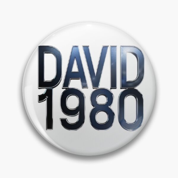 Item preview, David 1980 – Metallic Chrome Edition designed and sold by AlexLineArt.