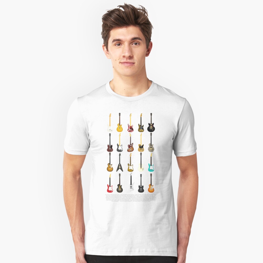 Guitar Collection (with Key) Slim Fit T-Shirt