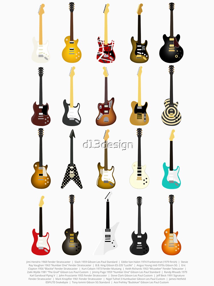 Guitar Collection (with Key) by d13design
