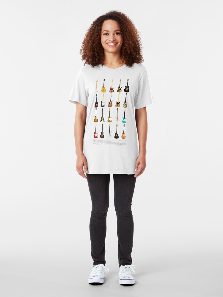 Alternate view of Guitar Collection (with Key) Slim Fit T-Shirt