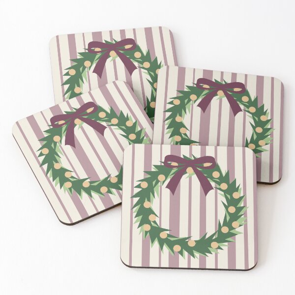 Item preview, Evergreen and Burgundy Christmas Wreath designed and sold by Lyman Creative Co..