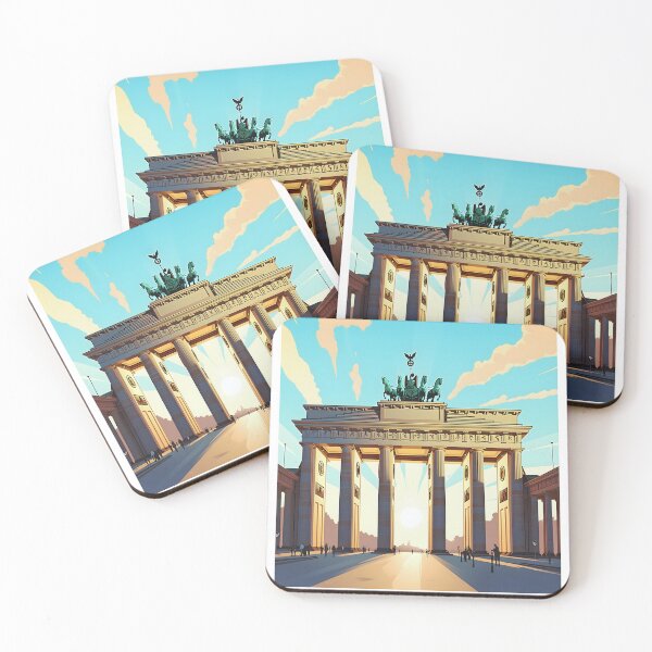 Item preview, Berlin Germany TV Tower Vintage City Poster designed and sold by LaFabricaArt.