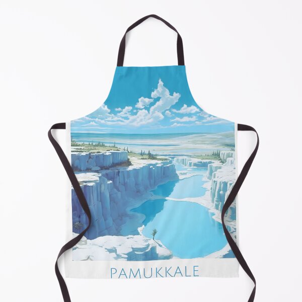 Item preview, Pamukkale Turkey Travertines Mineral Pool Poster designed and sold by LaFabricaArt.