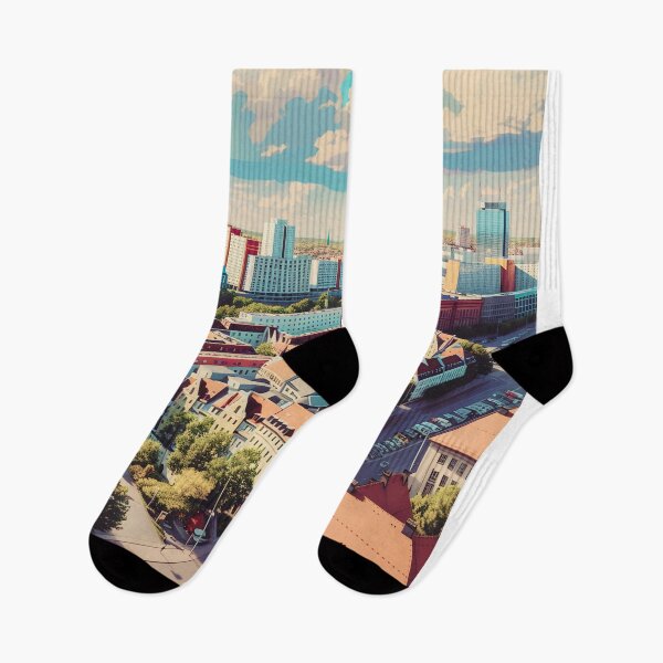 Item preview, Berlin Germany TV Tower Vintage City Poster designed and sold by LaFabricaArt.