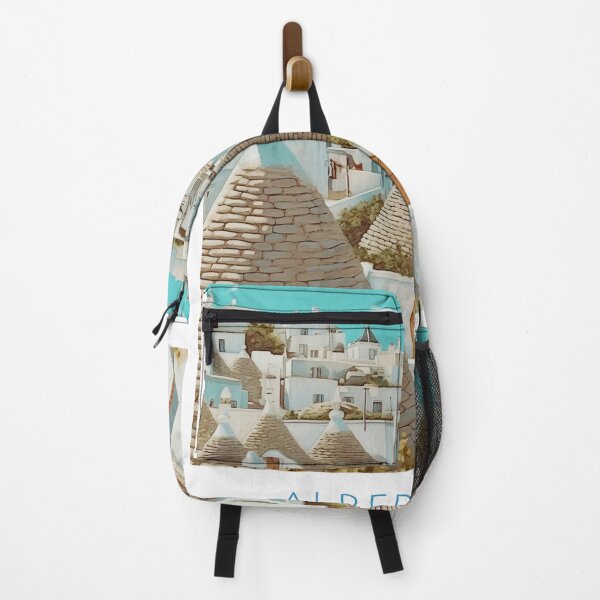 Item preview, Alberobello Italy Trulli Houses Vintage Poster designed and sold by LaFabricaArt.