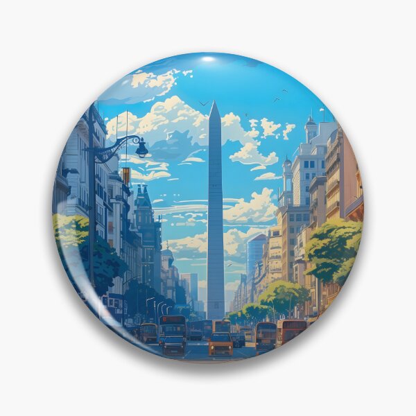 Item preview, Buenos Aires Argentina Obelisco City Travel Poster designed and sold by LaFabricaArt.
